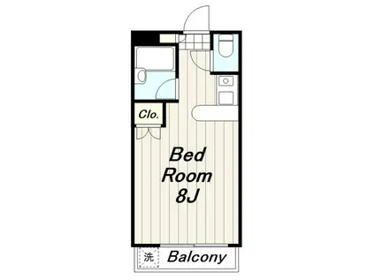 エクセレント海老名(ワンルーム/3階)の間取り写真