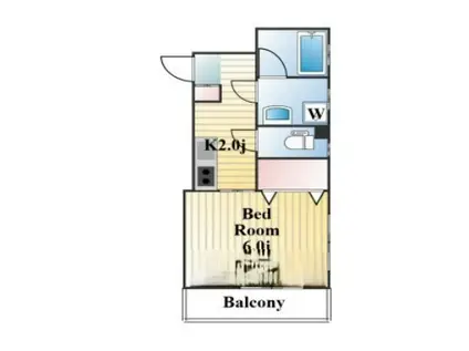 ＪＲ山手線 田端駅 徒歩8分 4階建 築11年(1K/2階)の間取り写真