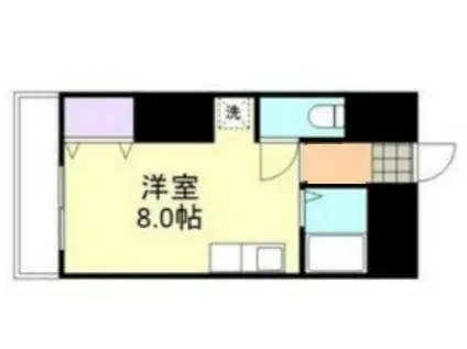 エストレーラ倉敷(ワンルーム/1階)の間取り写真