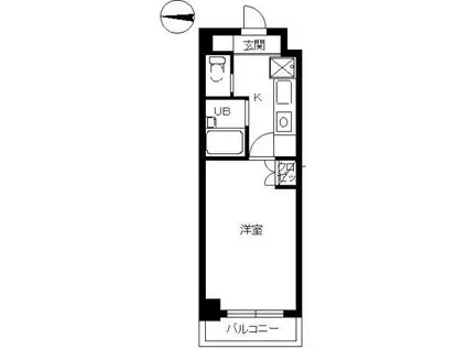 スカイコート新大塚(ワンルーム/7階)の間取り写真