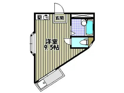 パインヒル(ワンルーム/3階)の間取り写真