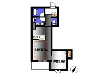 パルテール(1LDK/1階)の間取り写真
