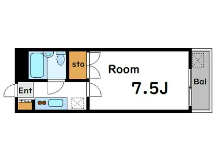 シャトーM(1K/5階)の間取り写真