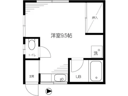 トミーズハウス白河(ワンルーム/2階)の間取り写真