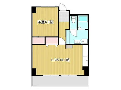 ビオラ田町 914(1LDK/9階)の間取り写真