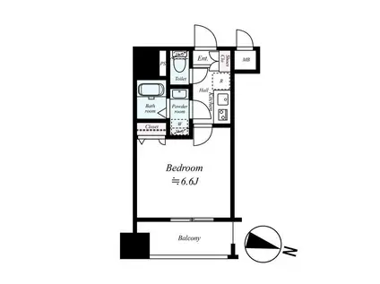 プレサンス本駒込アカデミア(1K/6階)の間取り写真