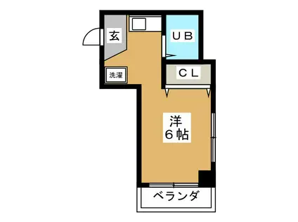 ベイグランデ(ワンルーム/3階)の間取り写真