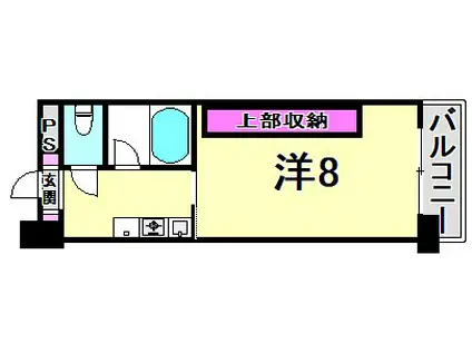 フォレスト西宮(1K/4階)の間取り写真