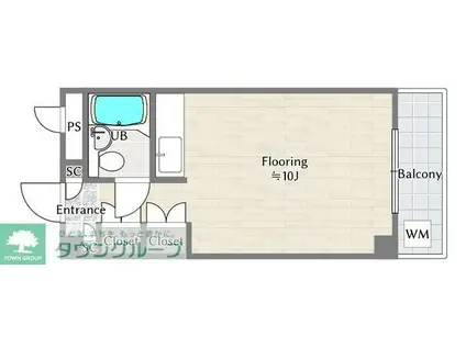 アルカサール吉祥寺(ワンルーム/1階)の間取り写真