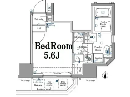 アクサス蒲田(1K/9階)の間取り写真