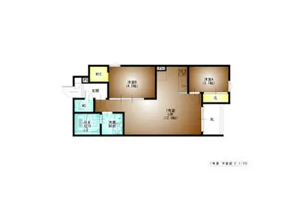 REGALEST東枇杷島(2LDK/3階)の間取り写真