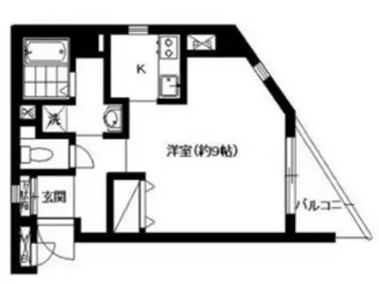 ユーステム浦安II(ワンルーム/2階)の間取り写真