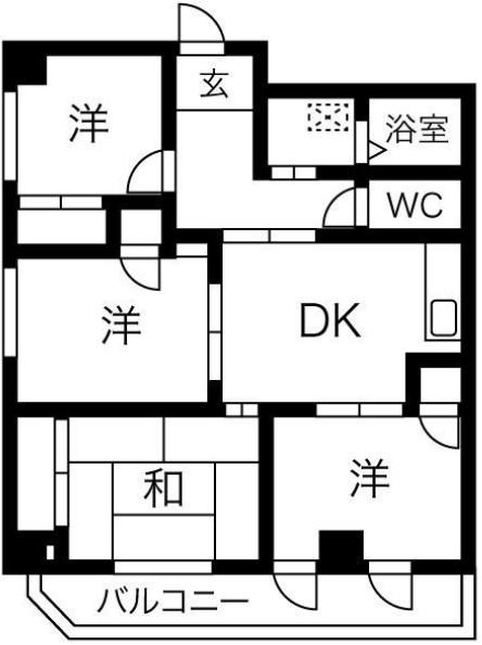 MOCO-06(4DK/10階)の間取り写真