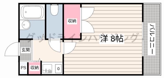 アバンテック(1K/3階)の間取り写真