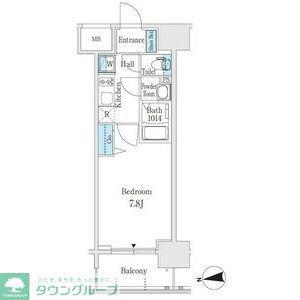 PONANT鶴舞公園(1K/11階)の間取り写真