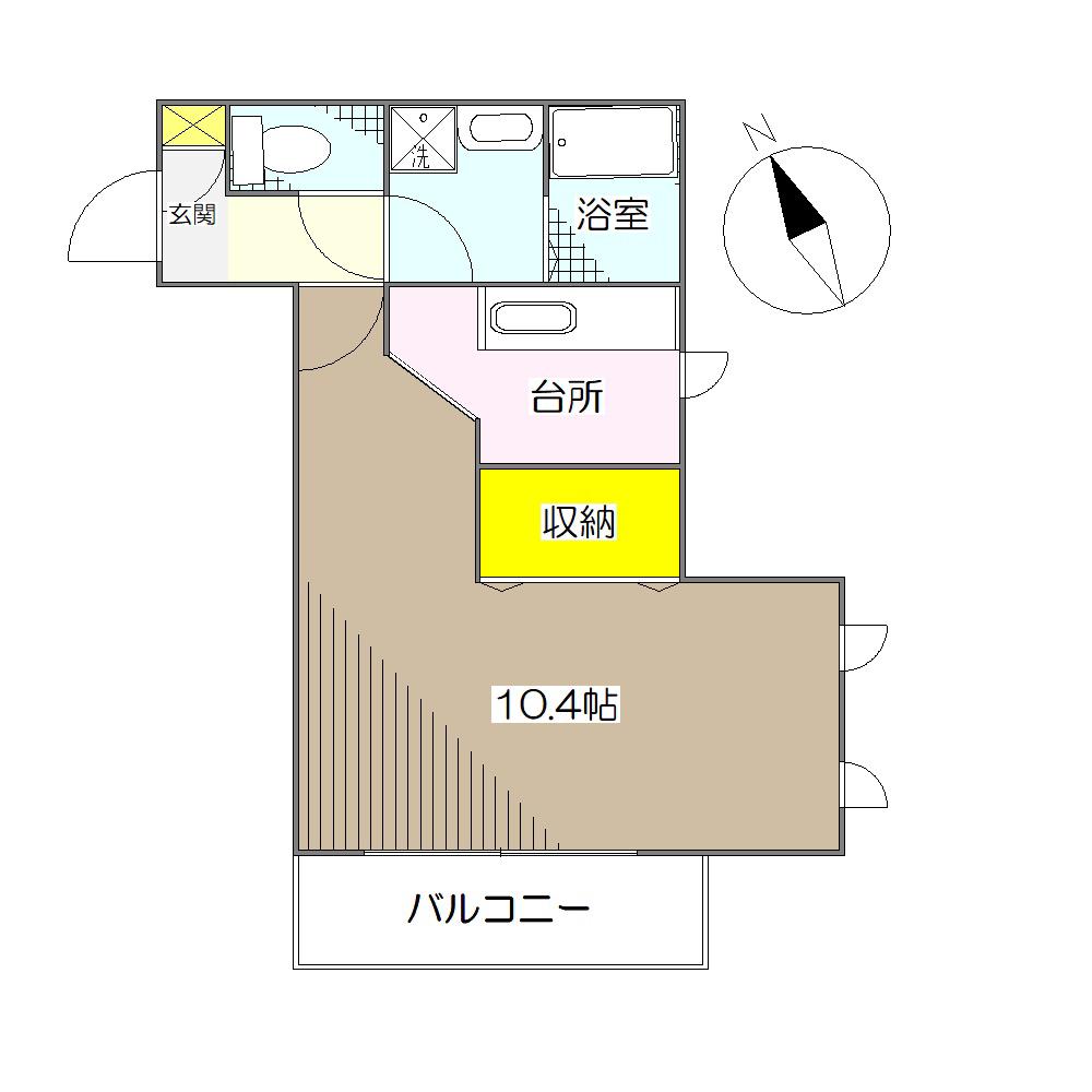 アーバン江古田(1K/2階)の間取り写真