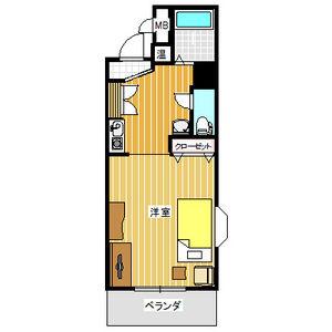 ノーブルハウス吉田(1K/4階)の間取り写真