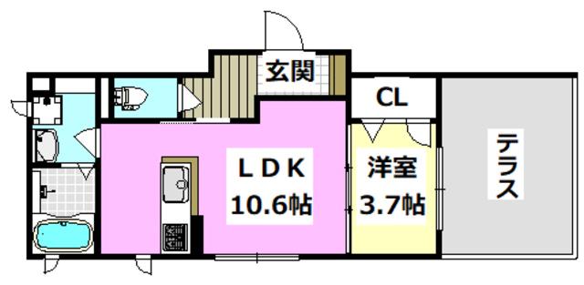 さくらII番館(1LDK/1階)の間取り写真