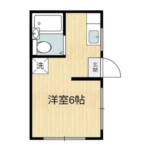 エステート国領(ワンルーム/2階)の間取り写真