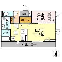 FRISCHER MORGENIII フリッシャーモルゲンスリー(1LDK/1階)の間取り写真