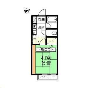 ビレッジ泉崎(1K/2階)の間取り写真