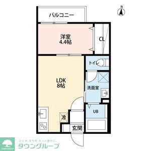 アーバンリゾート京田町アーバンリゾートキョウ(1LDK/2階)の間取り写真
