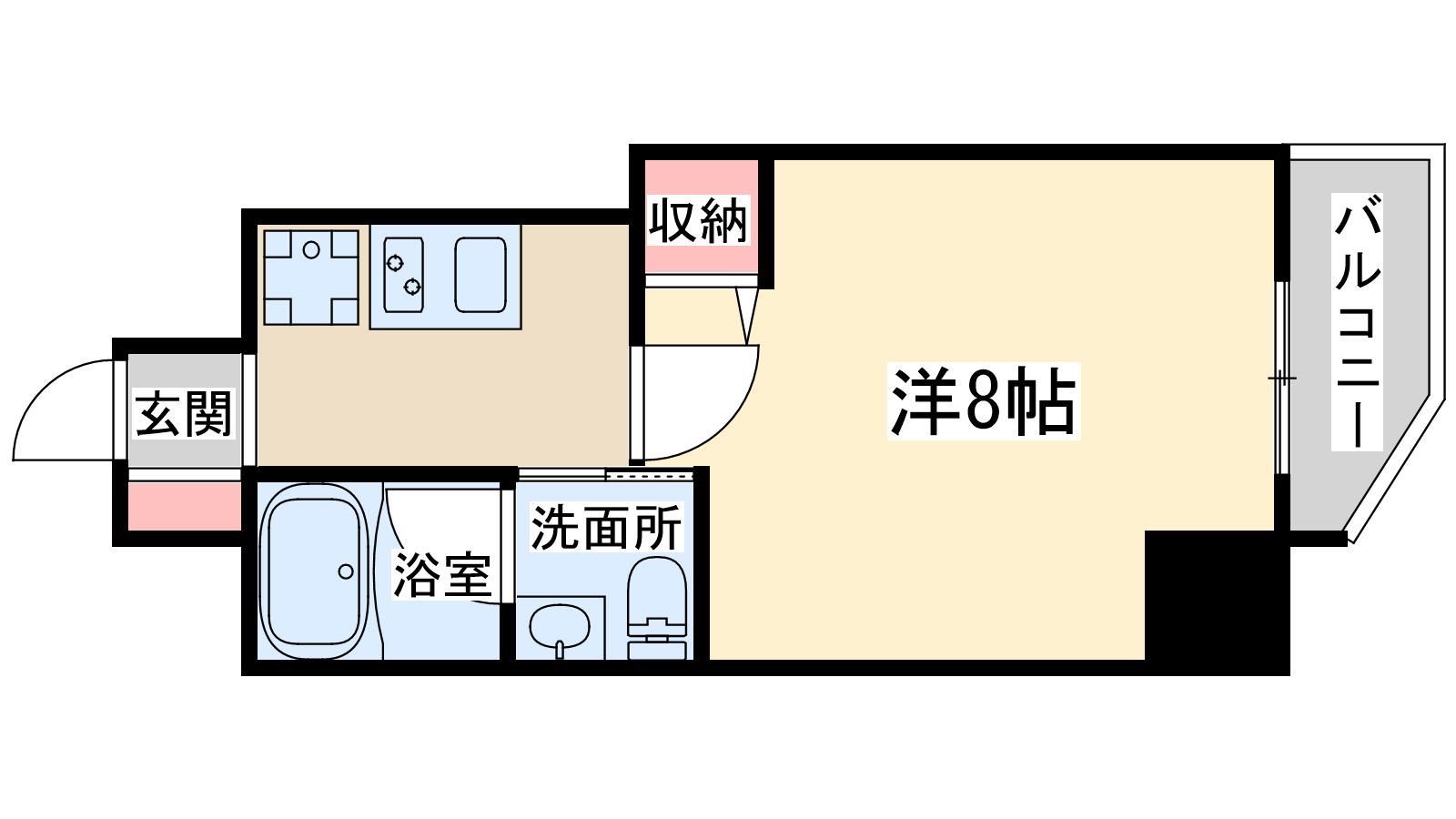 セレニテ梅田北(1K/11階)の間取り写真