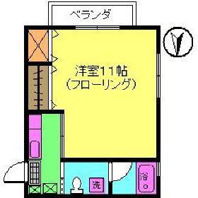 アコードメゾン(1K/1階)の間取り写真