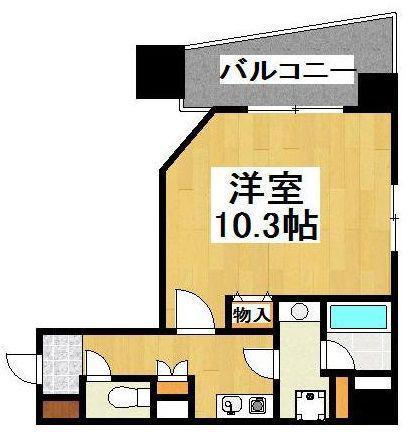 G-ONE MUROMI STATION(1K/5階)の間取り写真