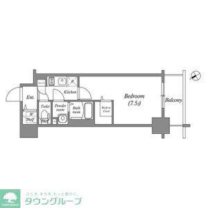 エスリード新栄プライム(1K/9階)の間取り写真