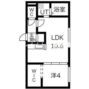 DELIZIARE(1LDK/2階)の間取り写真