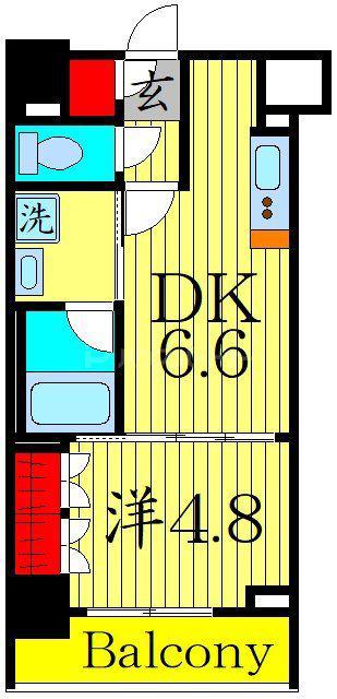 リリエンベルグ目白壱番館(1DK/7階)の間取り写真