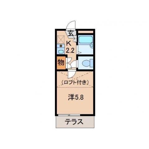 宮前第5マンション(1K/1階)の間取り写真