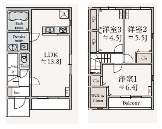 VERDE(3LDK/1階)の間取り写真