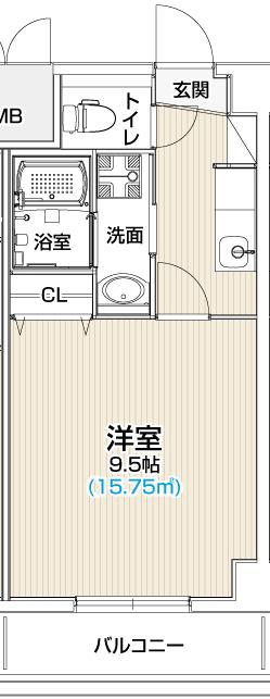 LIVES RESIDENCE 太閤通(ワンルーム/5階)の間取り写真