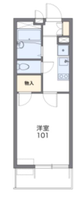 レオパレスアベニューII(1K/3階)の間取り写真