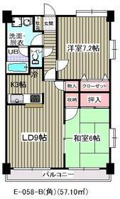 アウラ10(2LDK/4階)の間取り写真