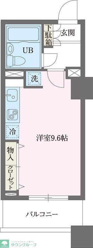 ドゥーエ横浜駅前(ワンルーム/8階)の間取り写真
