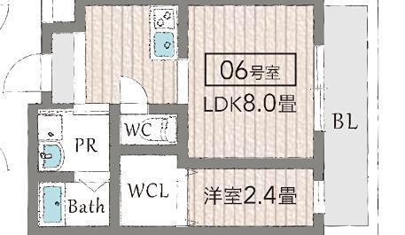 リアコート枚方(1LDK/3階)の間取り写真