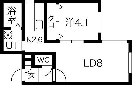 MS GARDEN S17(1LDK/3階)の間取り写真