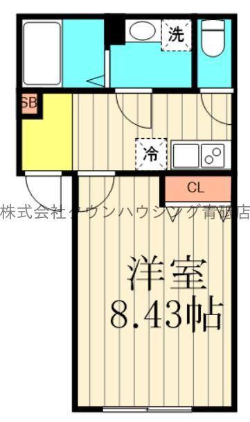 GRADUS東四つ木(1K/2階)の間取り写真