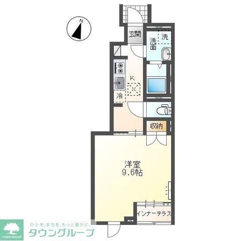 太田市西本町アパート工事(1K/1階)の間取り写真