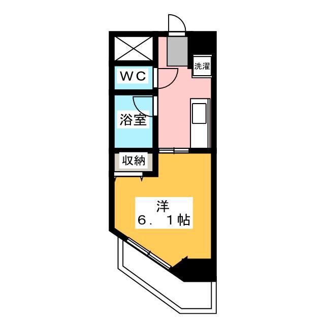 アルファビル(1K/5階)の間取り写真