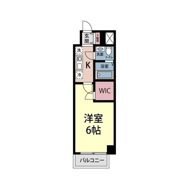 アクシーズタワー浦和岸町(1K/8階)の間取り写真