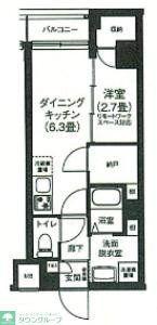 アイルプレミアム押上ノルド(1DK/1階)の間取り写真