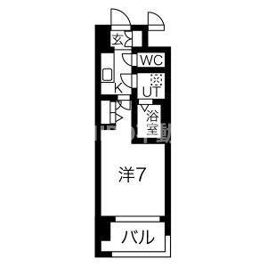 コスモリード大阪福島(1K/10階)の間取り写真