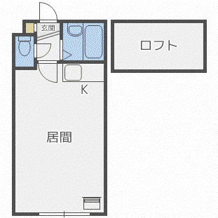 SOC189(ワンルーム/2階)の間取り写真