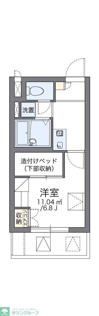 レオパレスMIMURA(1K/2階)の間取り写真