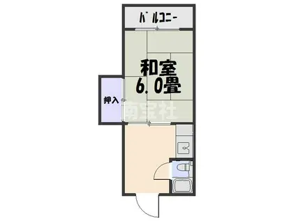 サンシャイン和幸(1K/3階)の間取り写真