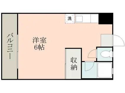 リード上本町(1K/5階)の間取り写真